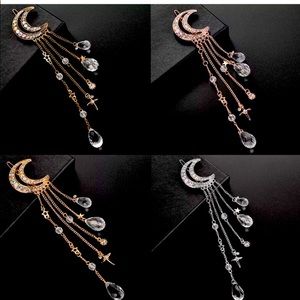 🌟 3 Stunning Moon 🌙 Shaped Hair pieces